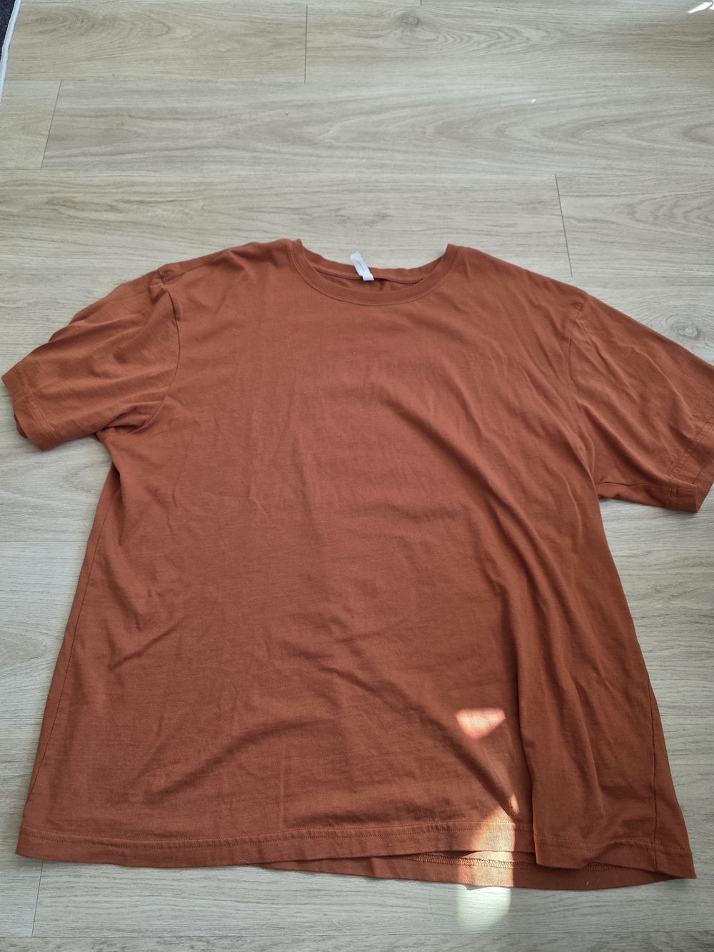 Men's Crew Neck T-Shirt in Rust Orange